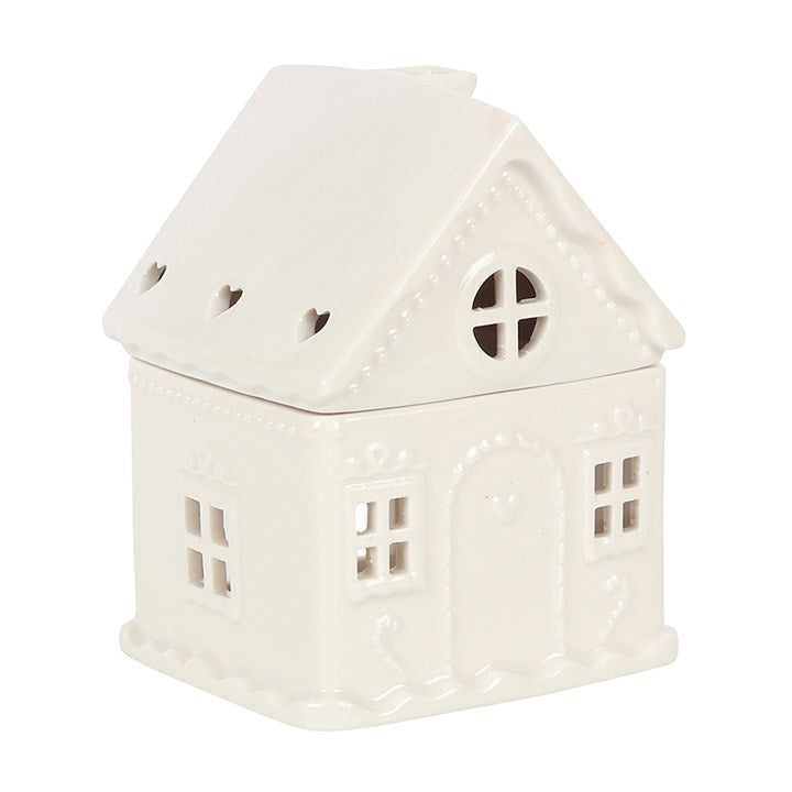 White  Gingerbread  house  burner