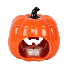 Load image into Gallery viewer, Orange  Jack o lantern oil burner