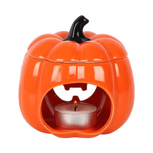 Orange  Jack o lantern oil burner