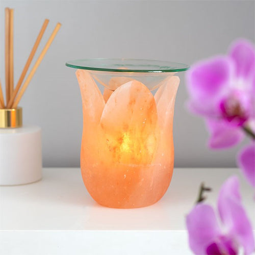 TULIP SHAPED HIMALAYAN SALT OIL BURNER