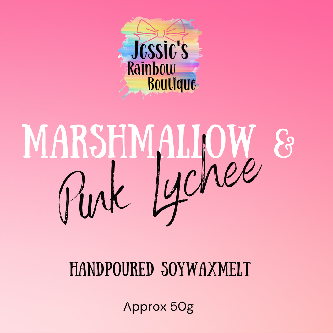 Marshmallow and pink lychee Waxmelt